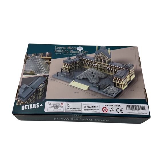 Architecture Louvre Micro Building Blocks Set 2885Pcs World Famous LZ8040 Toy - Picture 4 of 4